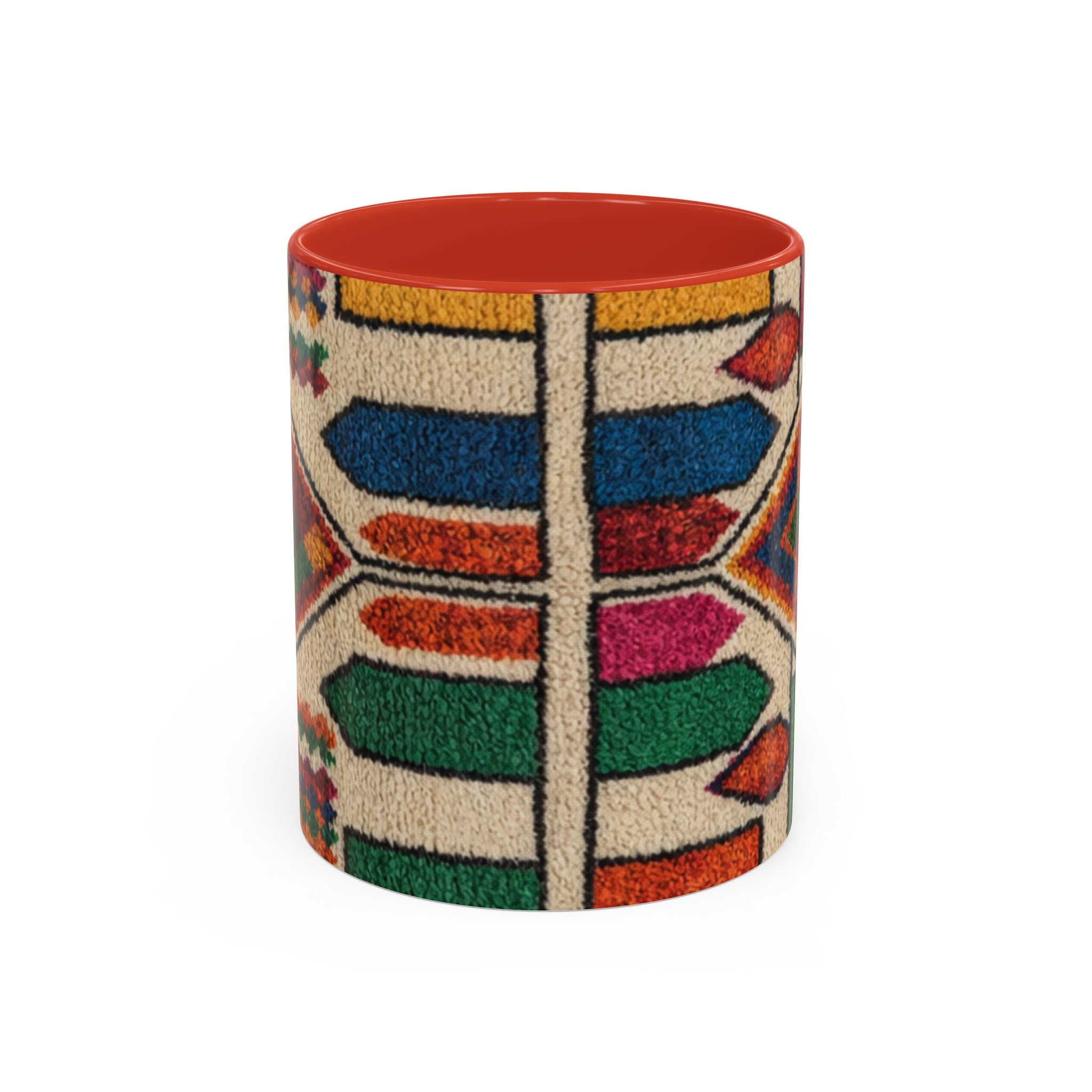 Colorful Geometric Moroccan Pattern Accent Coffee Mug | 11oz or 15oz