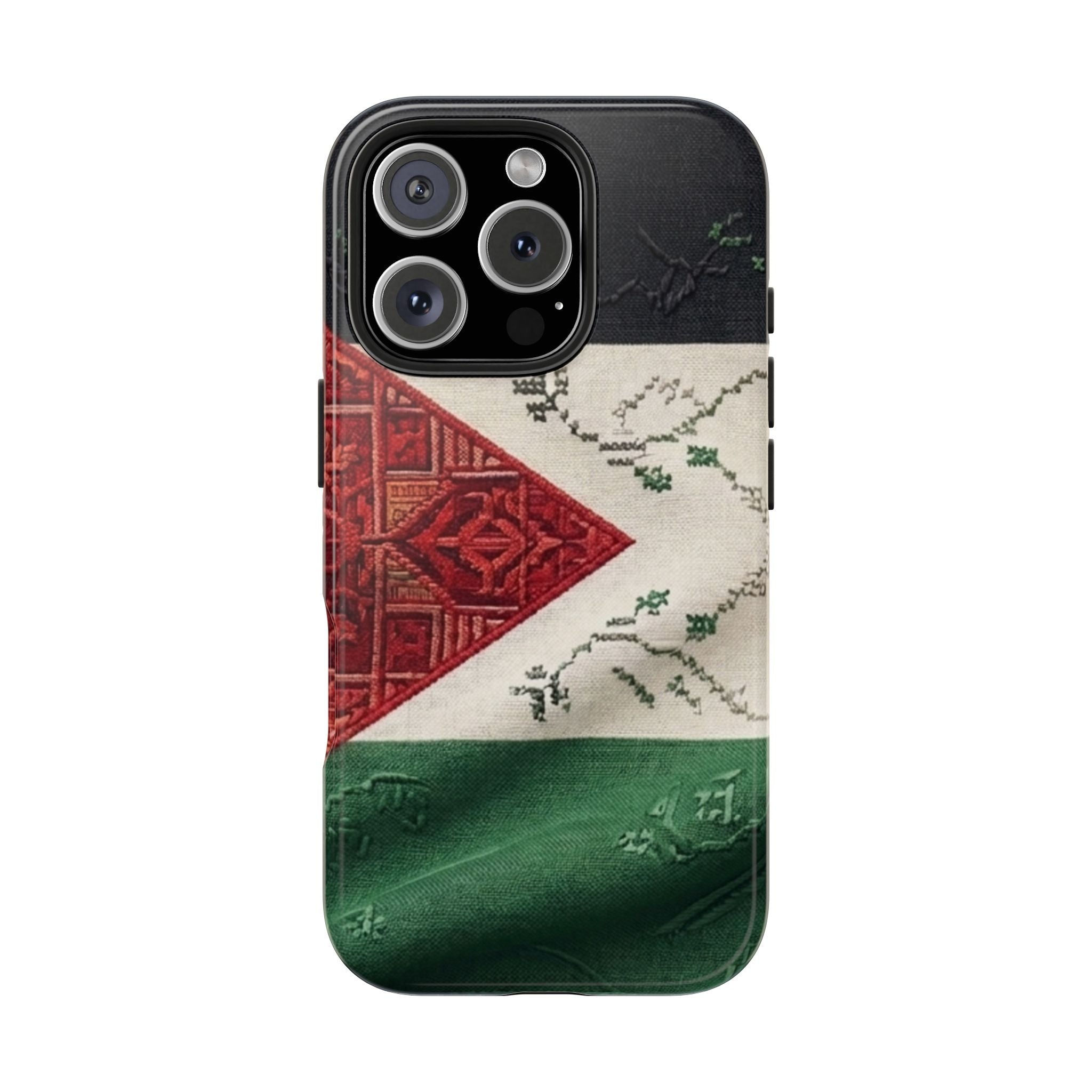 Palestine Flag Pattern Tough Phone Case | Palestine Textile Design