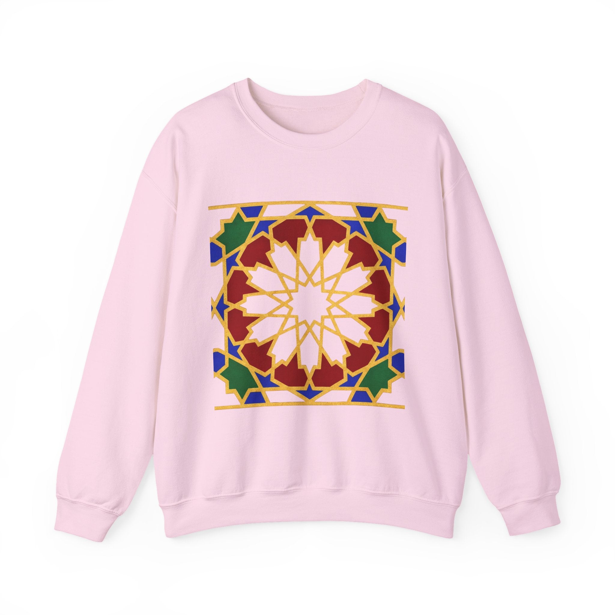 Geometric Moorish Tile Sweatshirt | Moroccan Mosaic Pattern