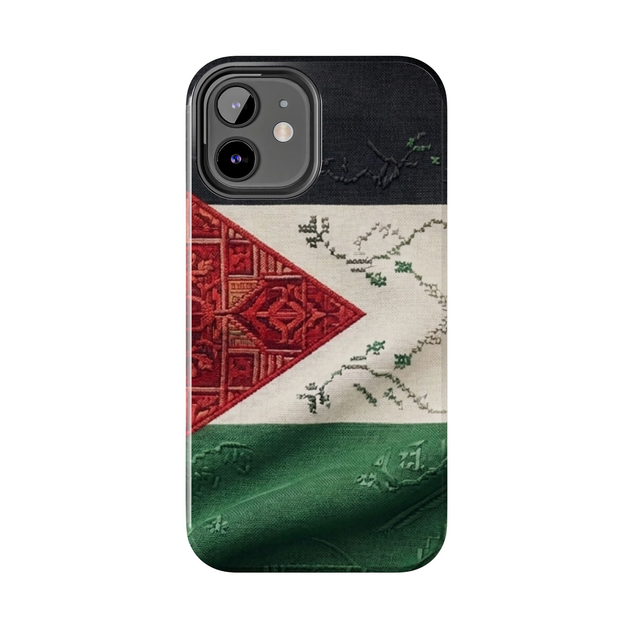 Palestine Flag Pattern Tough Phone Case | Palestine Textile Design