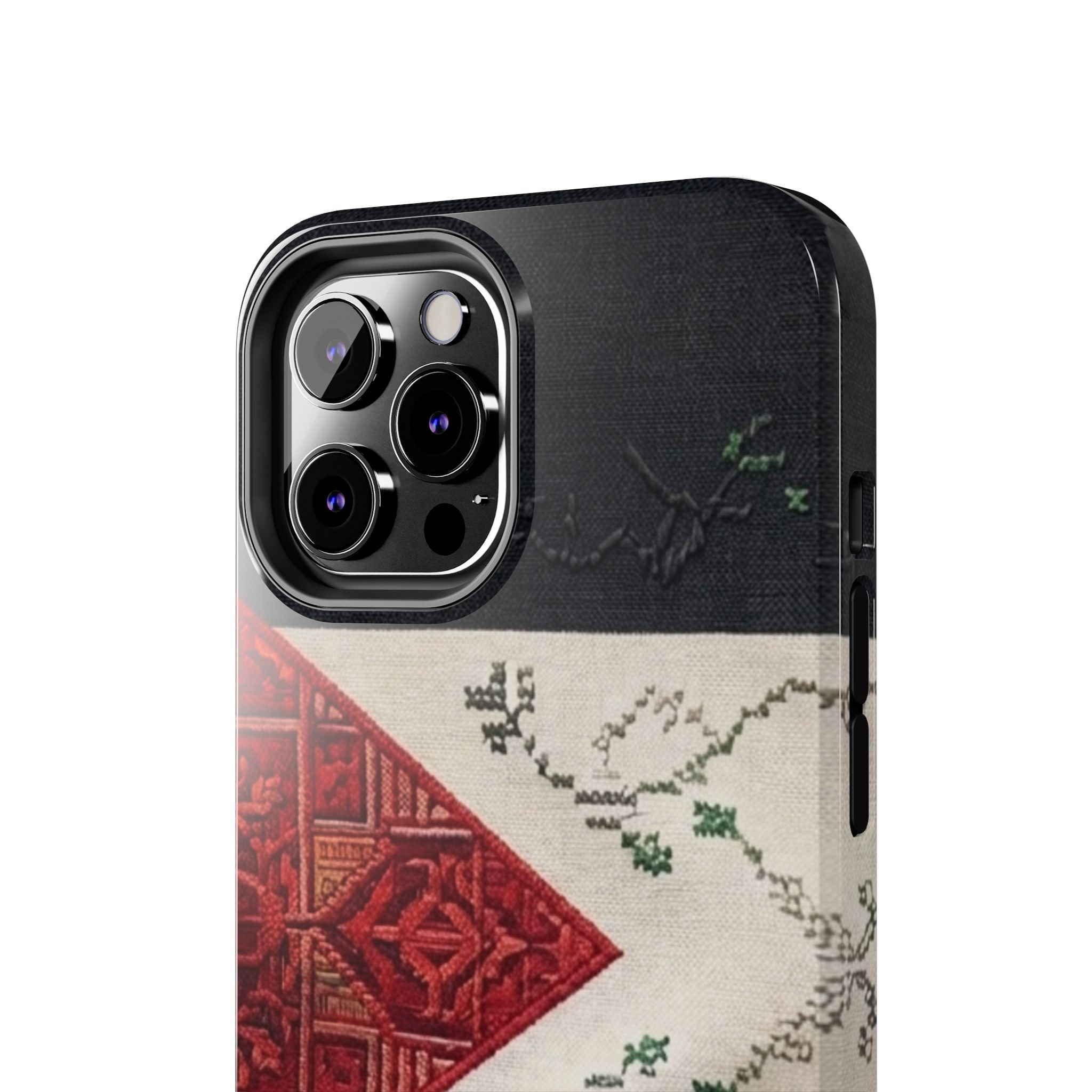 Palestine Flag Pattern Tough Phone Case | Palestine Textile Design