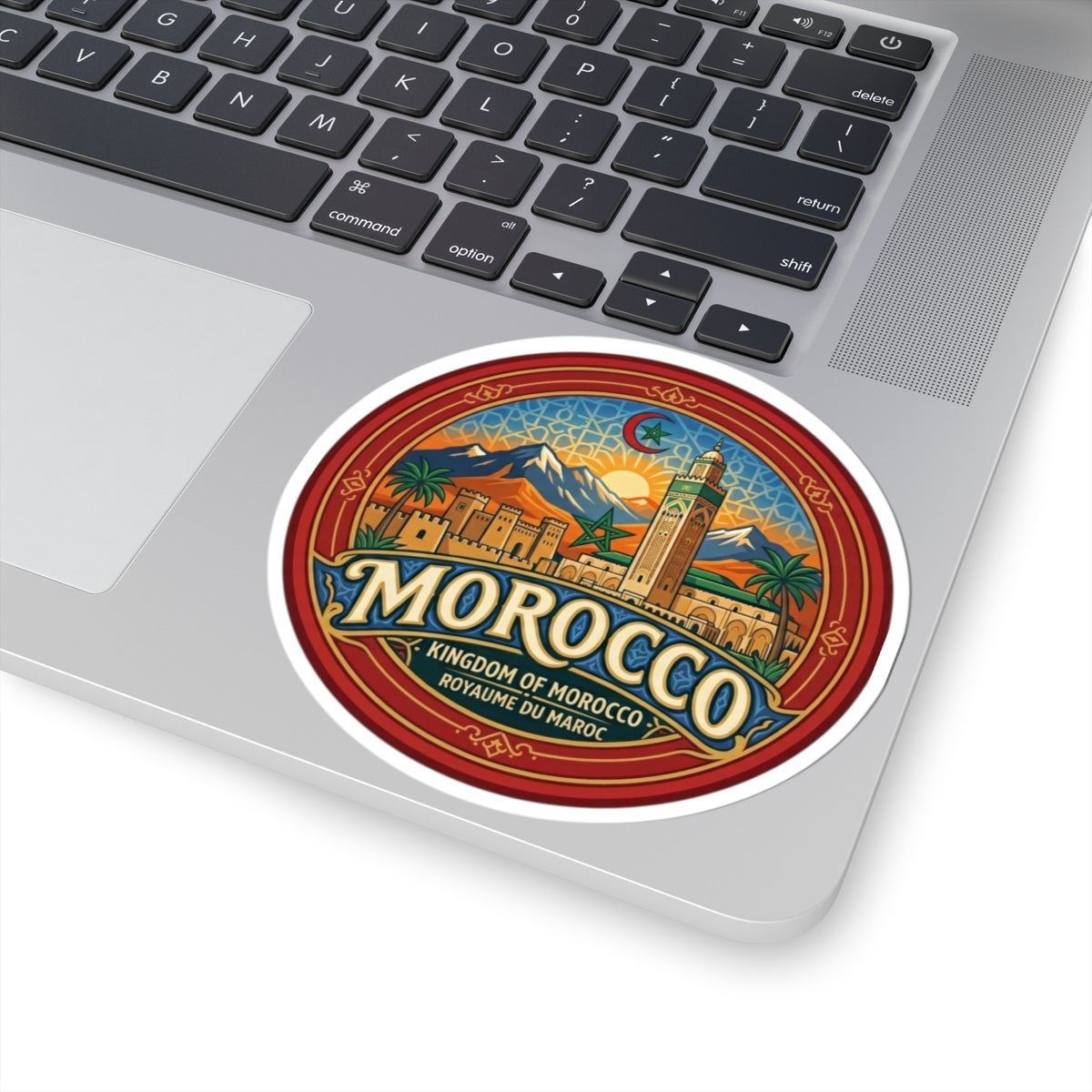 Morocco Vintage Travel Badge sticker | Kiss-Cut Sticker