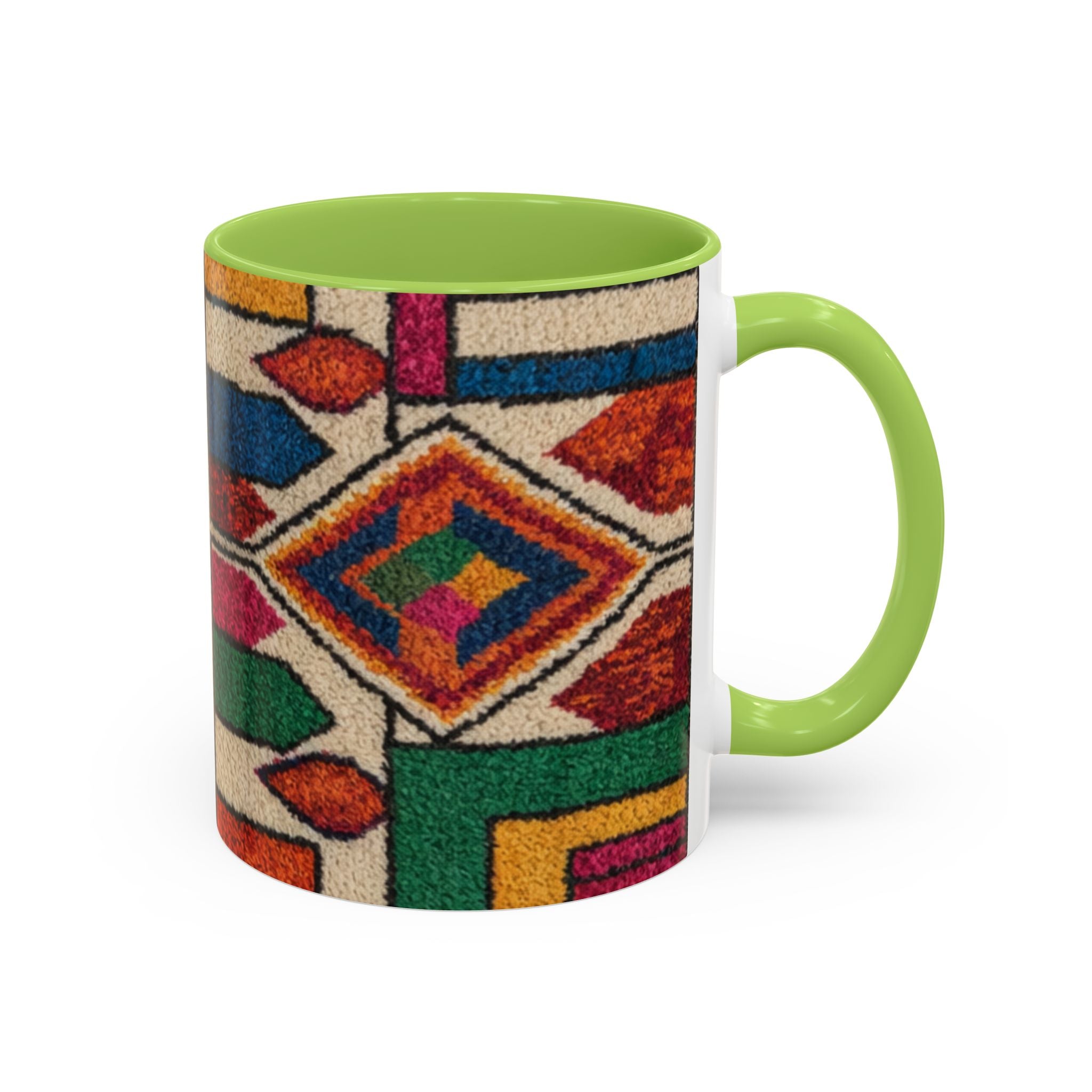 Colorful Geometric Moroccan Pattern Accent Coffee Mug | 11oz or 15oz