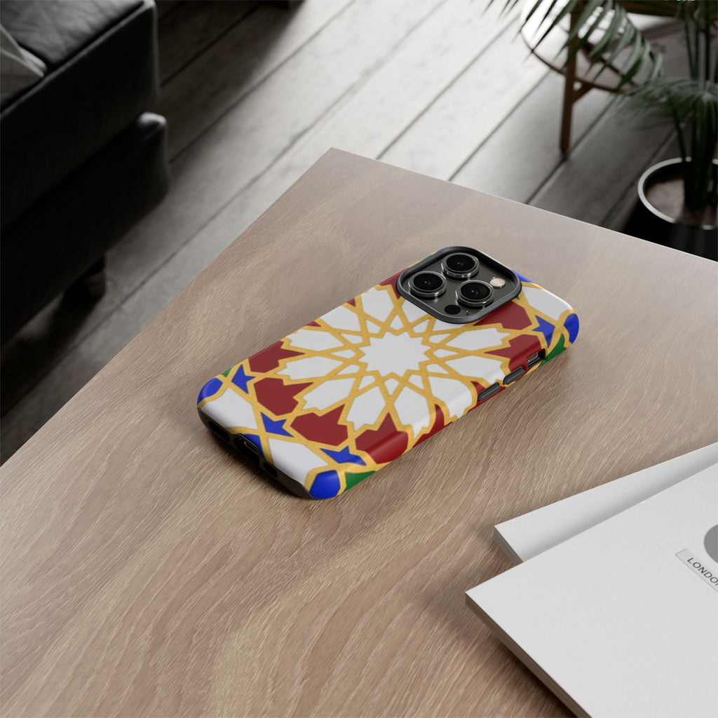 Geometric Moroccan Pattern Tough Case | Colorful Mosaic Phone Cover