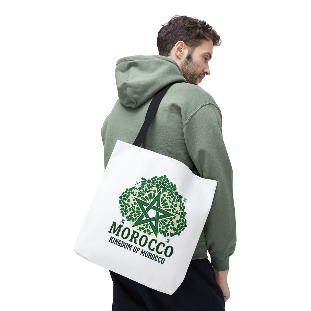 Morocco Star Emblem Tote Bag | Kingdom of Morocco Graphic Tote