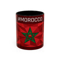 Morocco Flag Red Geometric Star Accent Mug | 11oz 15oz