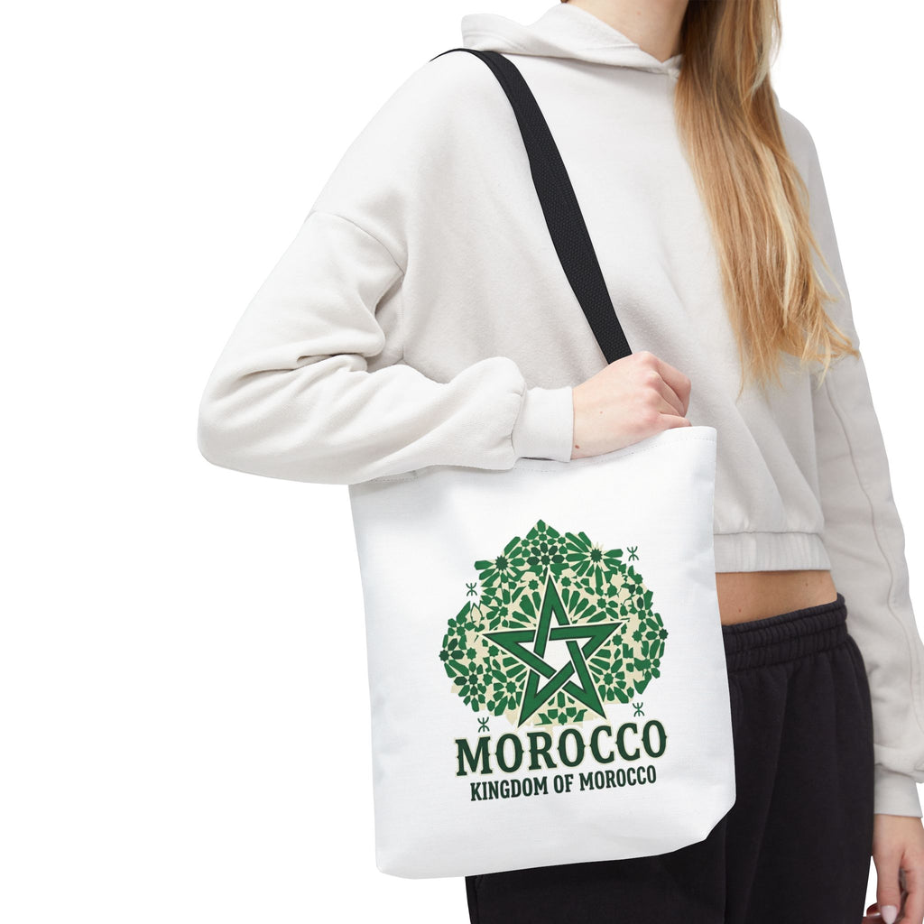 Morocco Star Emblem Tote Bag | Kingdom of Morocco Graphic Tote