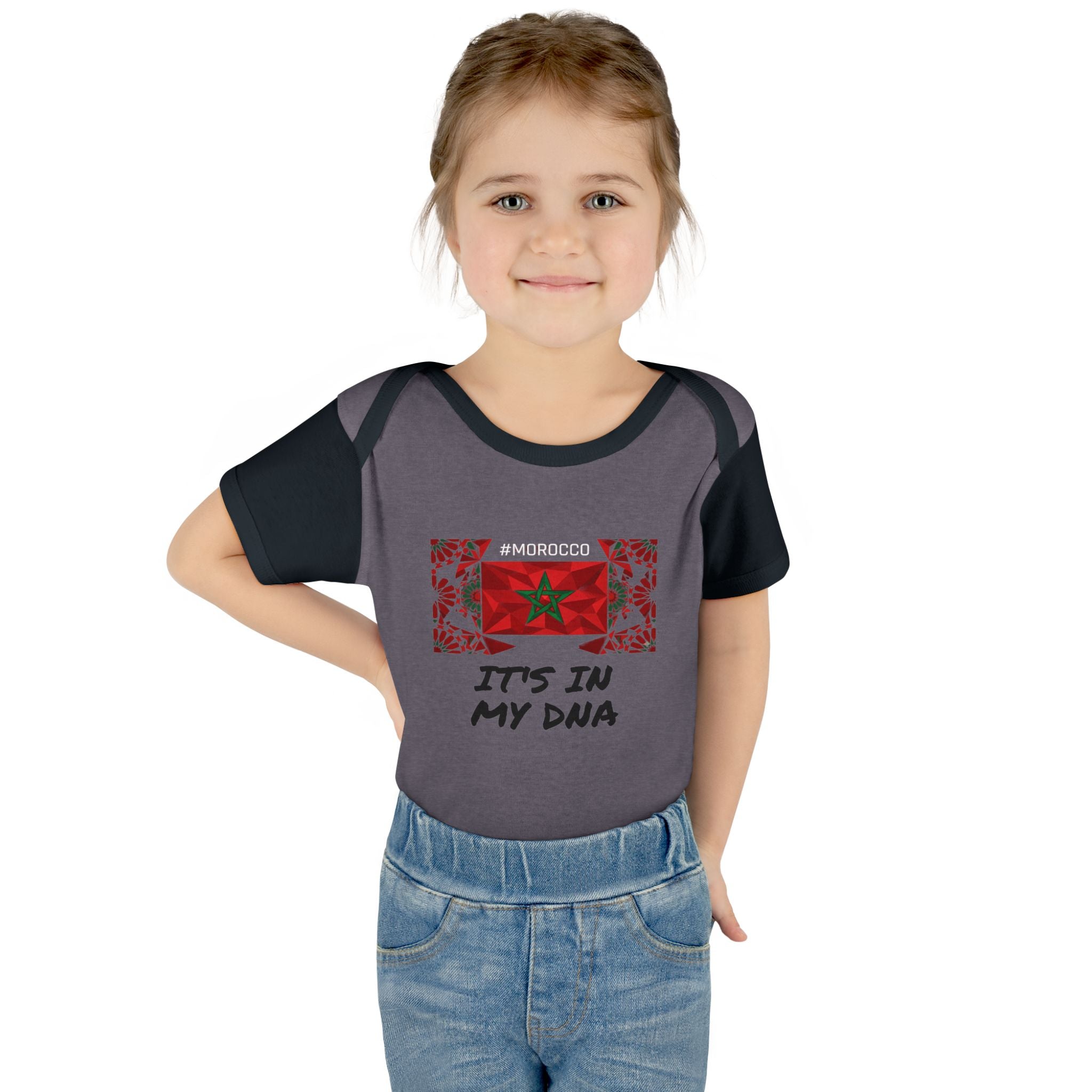Cute Morocco Flag It's In My DNA Infant Bodysuit | Baby Onesie