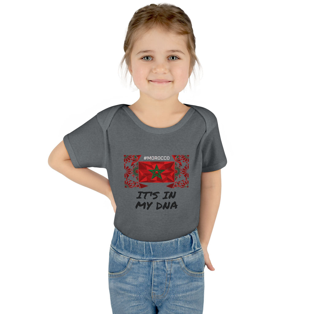 Cute Morocco Flag It's In My DNA Infant Bodysuit | Baby Onesie