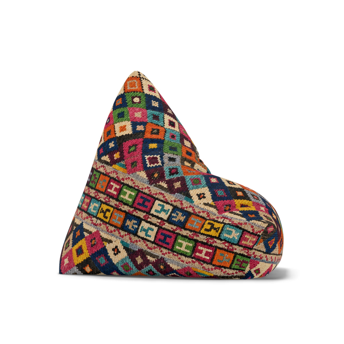 Modern Moroccan Pouf | Boho Bean Bag Cover