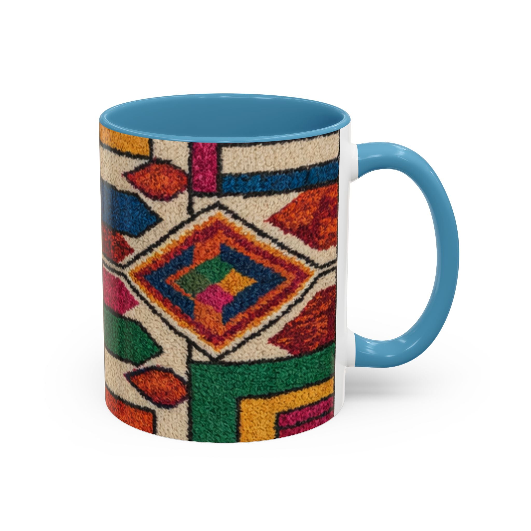 Colorful Geometric Moroccan Pattern Accent Coffee Mug | 11oz or 15oz