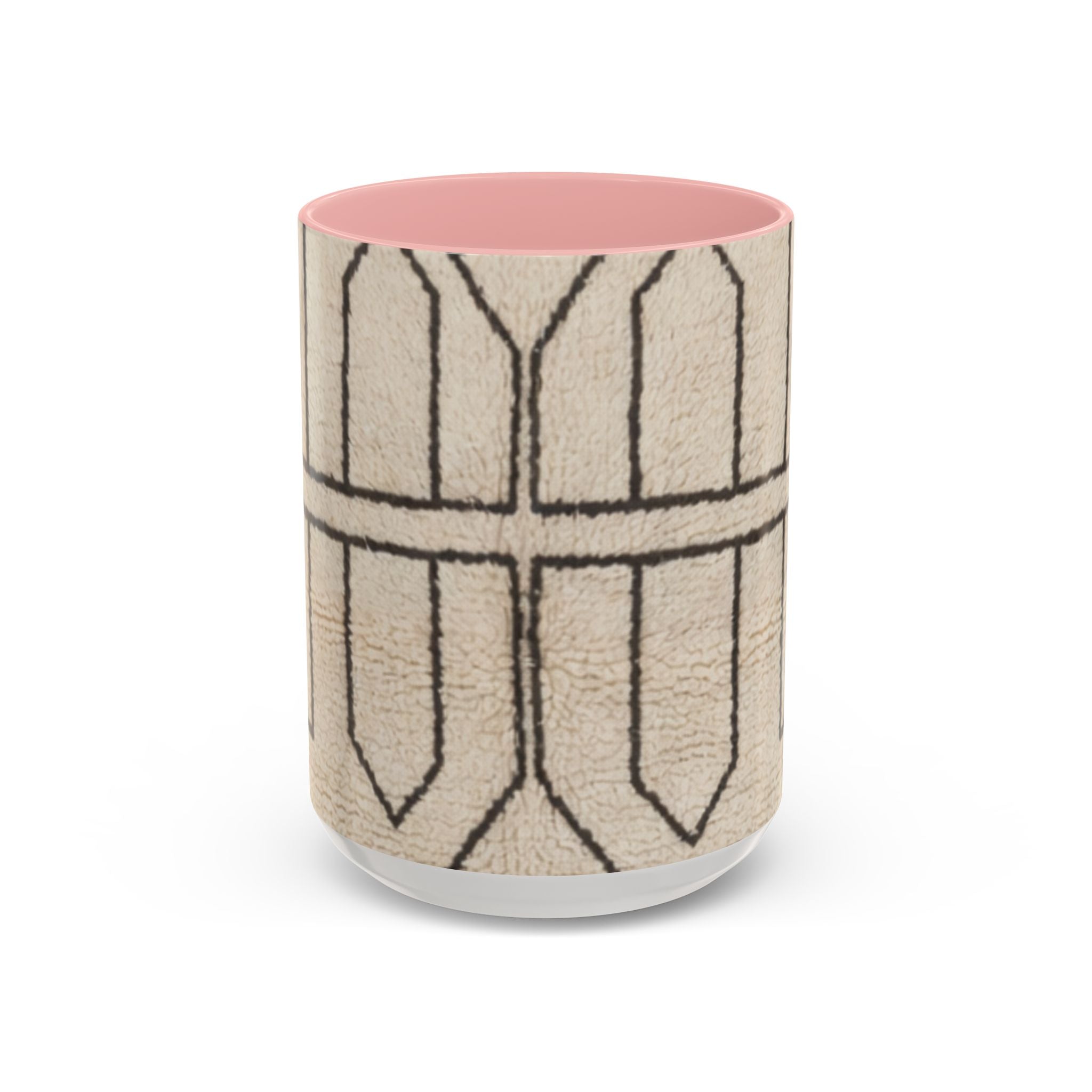 Neutral Geometric Pattern Mug | Accent Coffee Mug 11oz 15oz