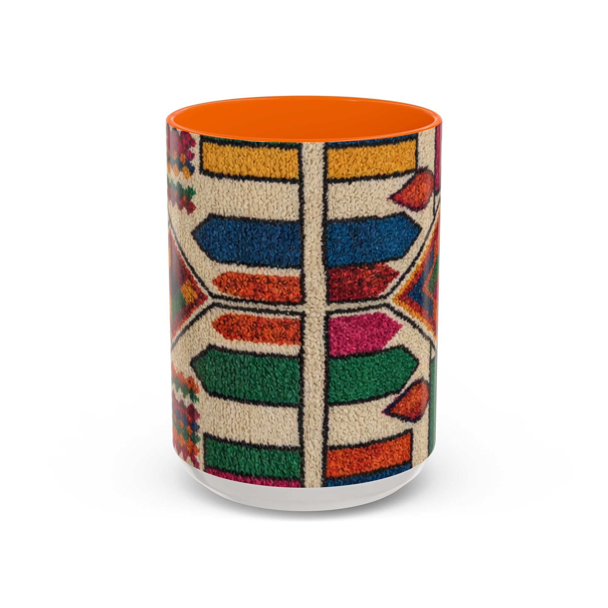 Colorful Geometric Moroccan Pattern Accent Coffee Mug | 11oz or 15oz
