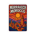Marrakech Morocco sunset town Sticker | Kiss-cut travel decal