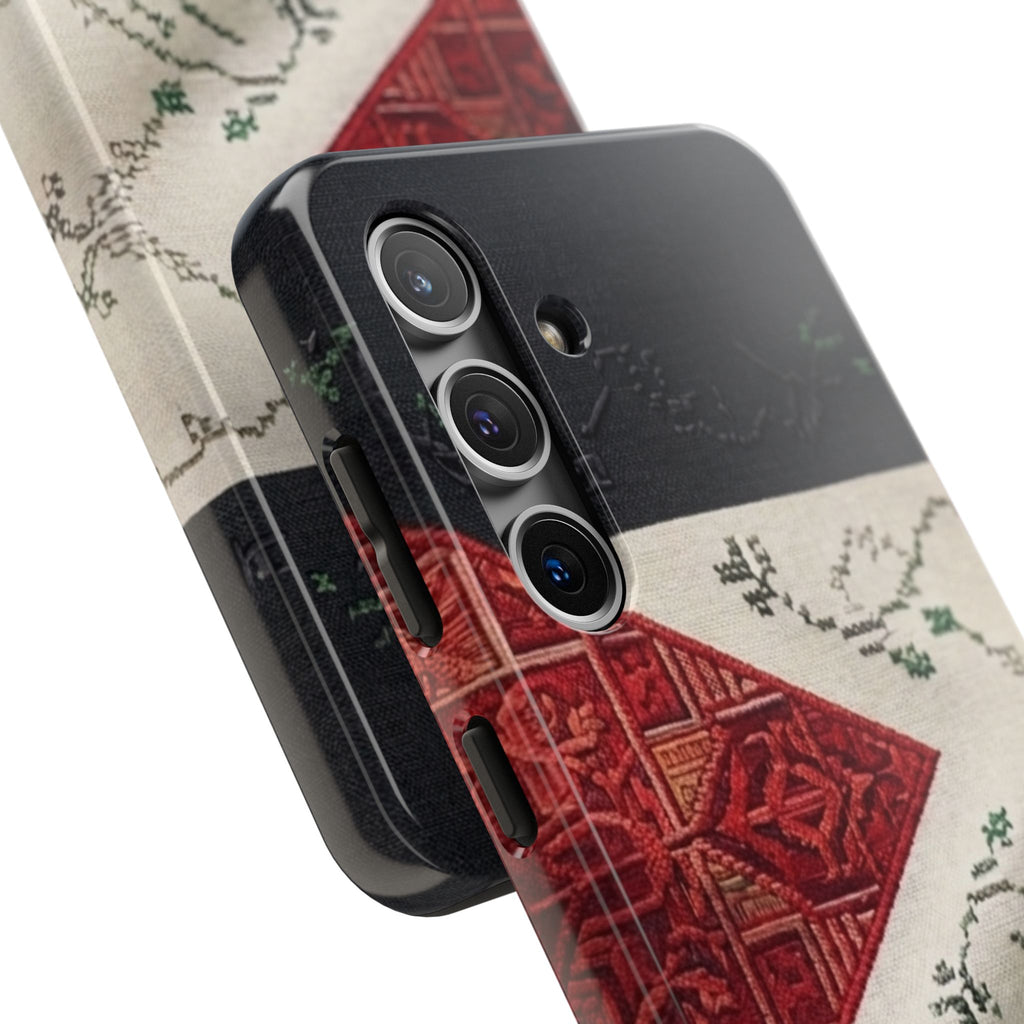 Palestine Flag Pattern Tough Phone Case | Palestine Textile Design