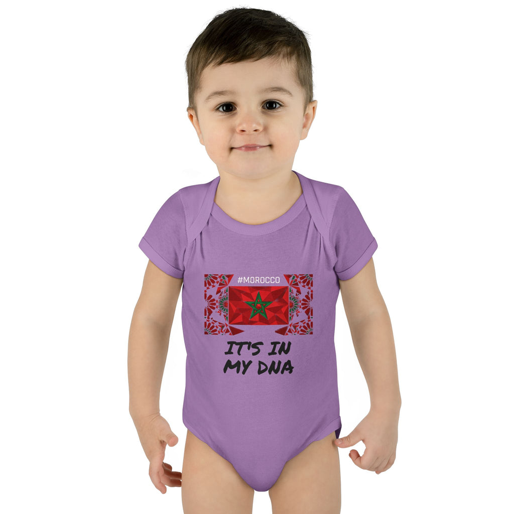 Cute Morocco Flag It's In My DNA Infant Bodysuit | Baby Onesie