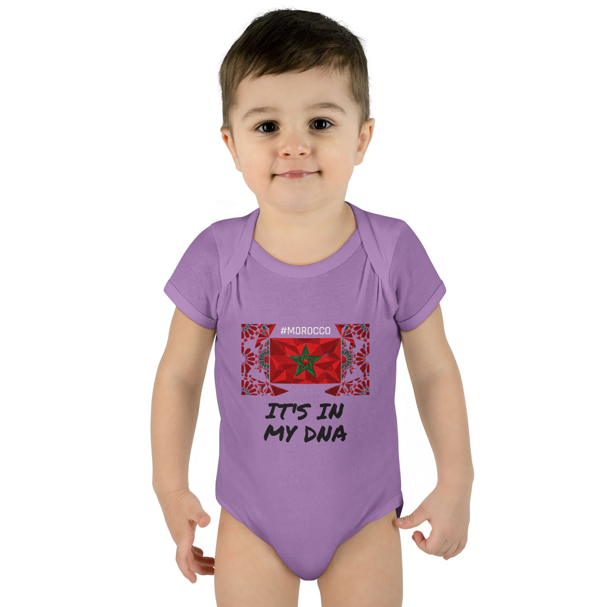 Cute Morocco Flag It's In My DNA Infant Bodysuit | Baby Onesie