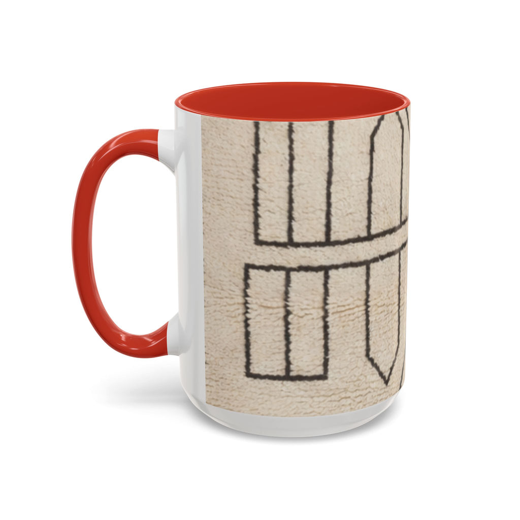 Neutral Geometric Pattern Mug | Accent Coffee Mug 11oz 15oz