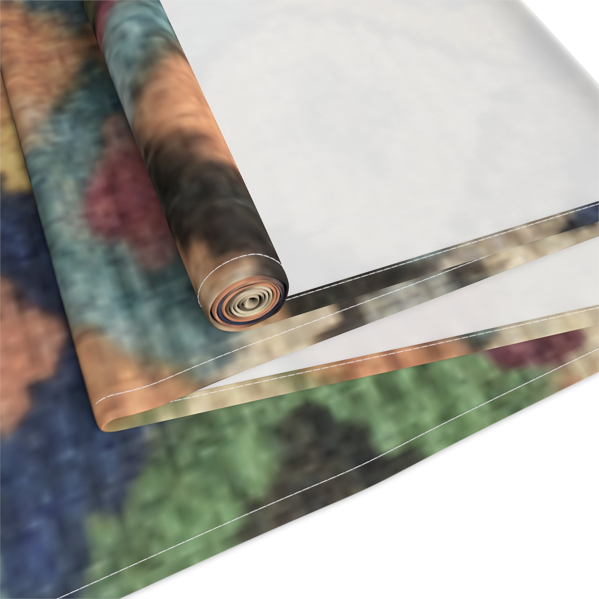 Colorful Kilim Diamond Pattern Table Runner | Cotton Poly