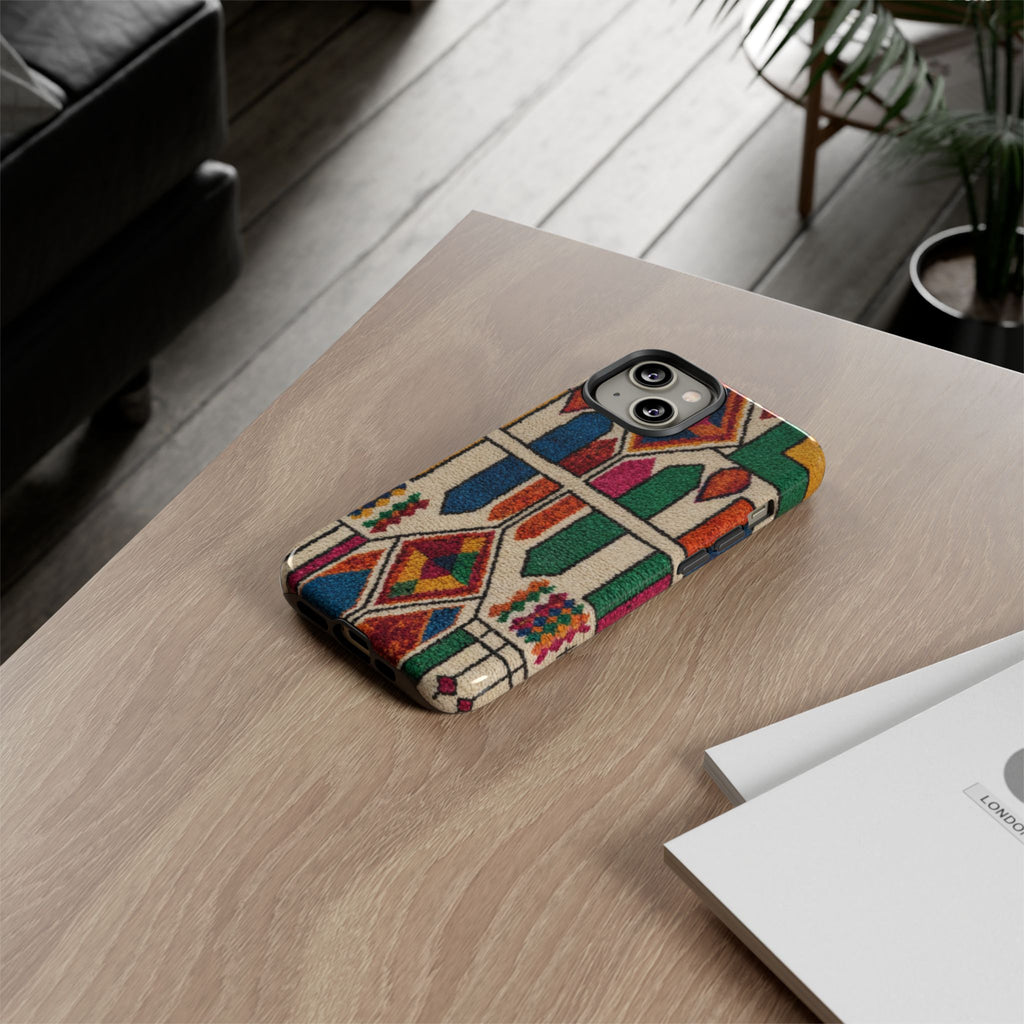 Colorful Moroccan Berber Pattern Phone Case | Tough Cases