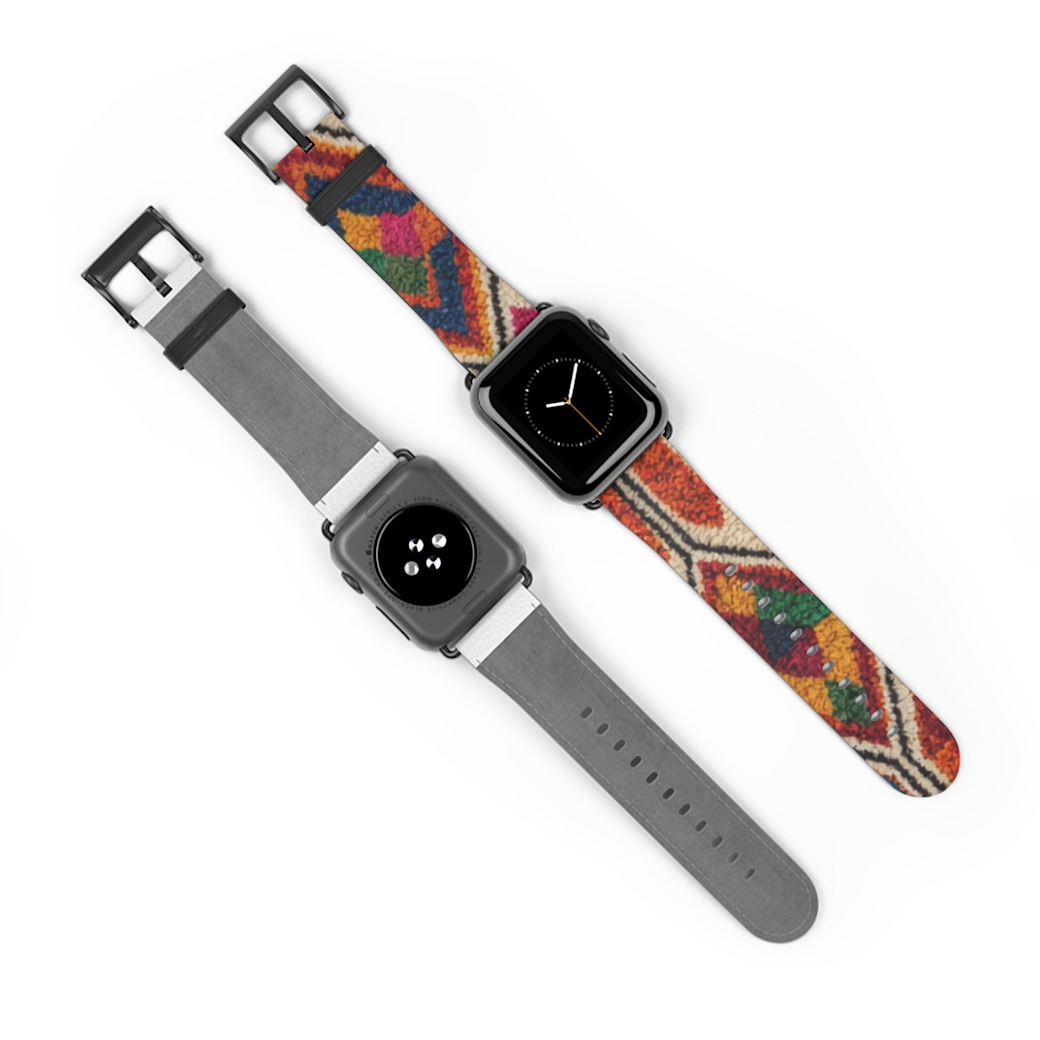 Boho Kilim Pattern Watch Band | Colorful Moroccan Berber Strap