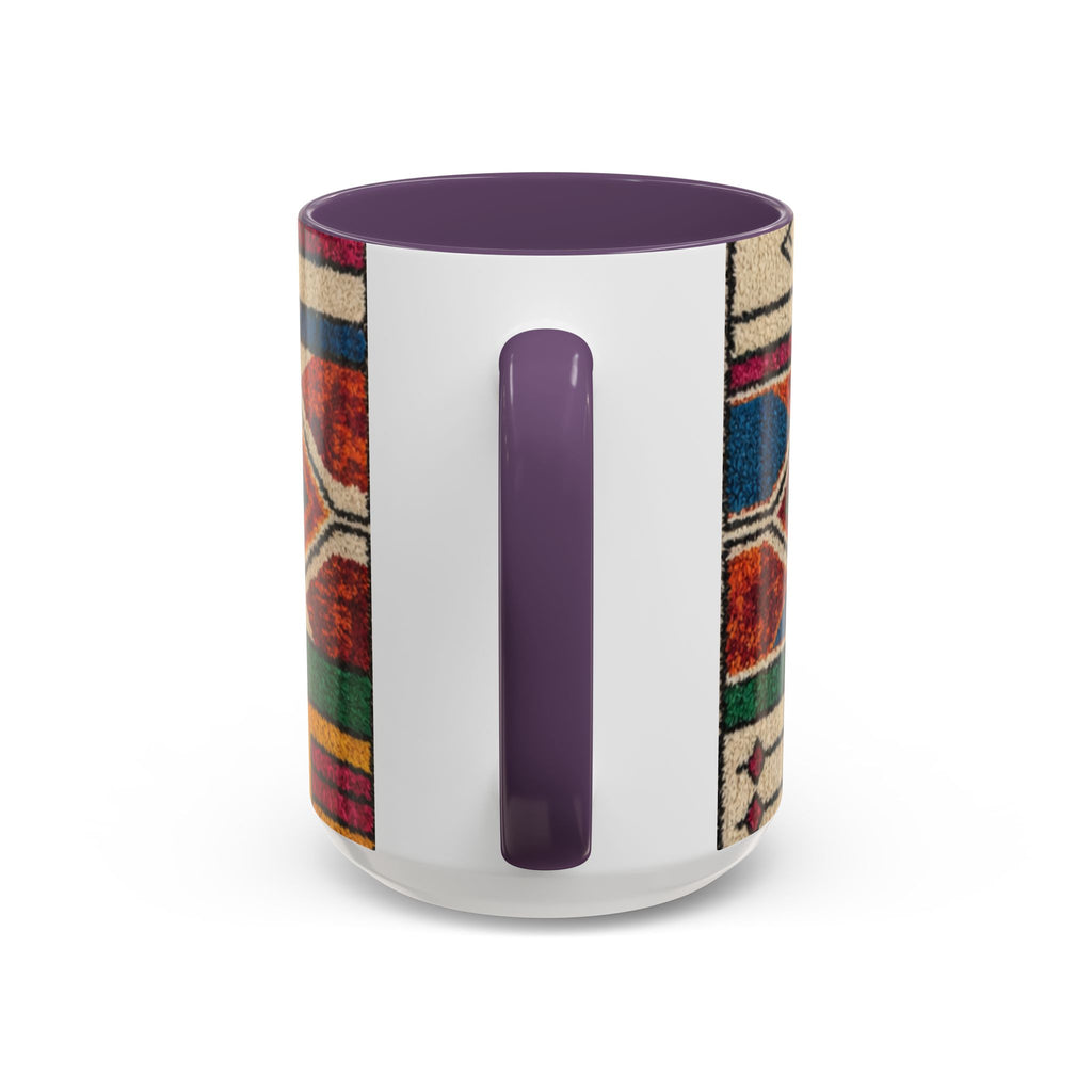 Colorful Geometric Moroccan Pattern Accent Coffee Mug | 11oz or 15oz