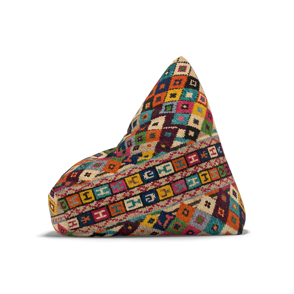 Modern Moroccan Pouf | Boho Bean Bag Cover