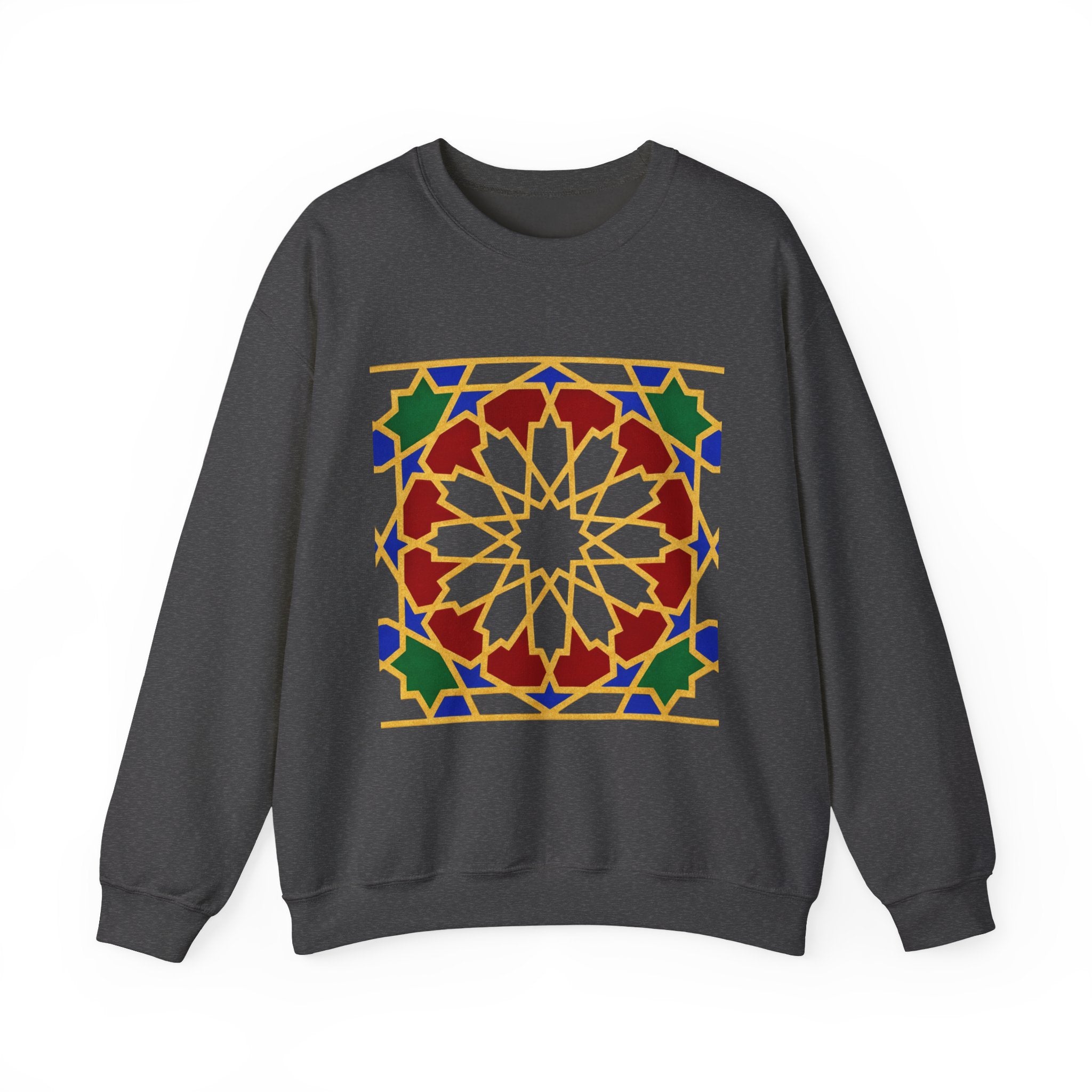 Geometric Moorish Tile Sweatshirt | Moroccan Mosaic Pattern