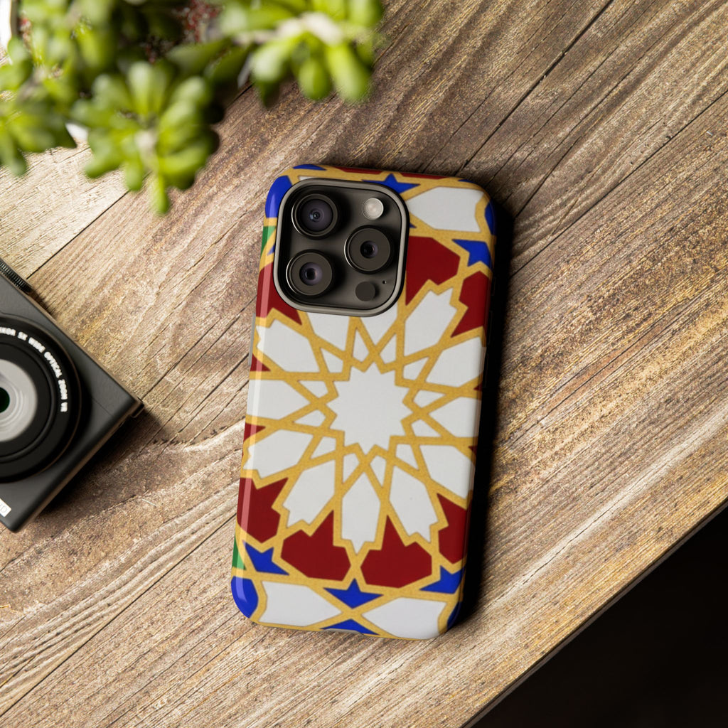 Geometric Moroccan Pattern Tough Case | Colorful Mosaic Phone Cover