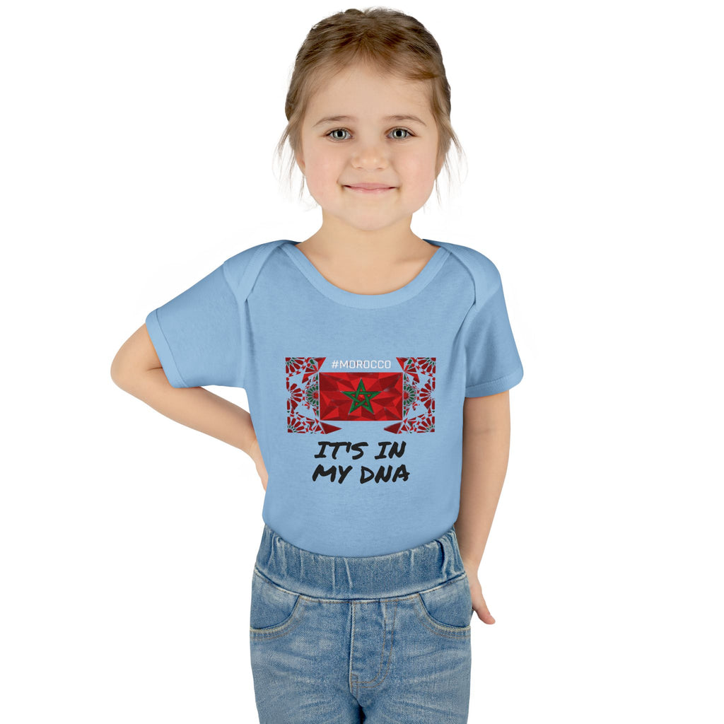 Cute Morocco Flag It's In My DNA Infant Bodysuit | Baby Onesie