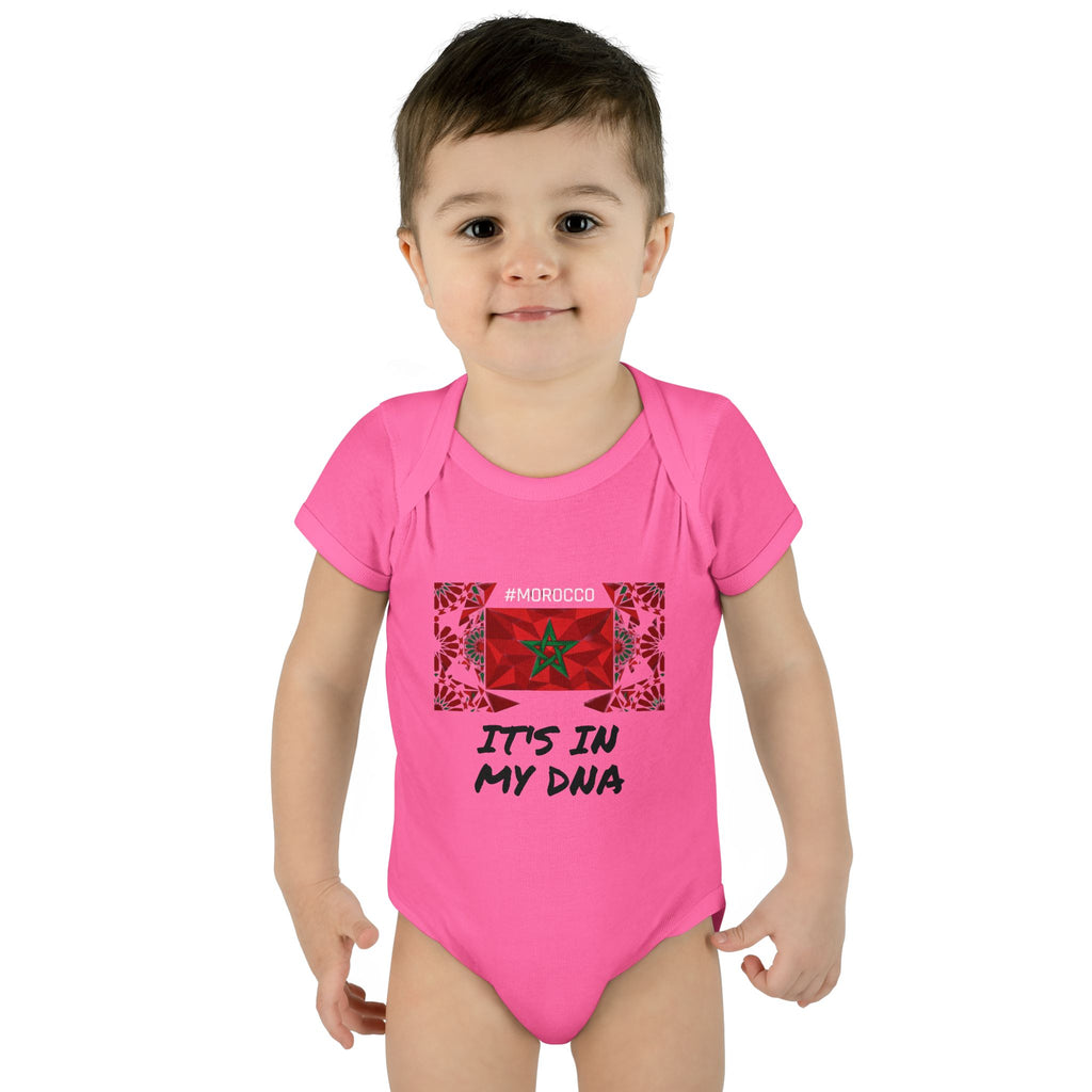 Cute Morocco Flag It's In My DNA Infant Bodysuit | Baby Onesie
