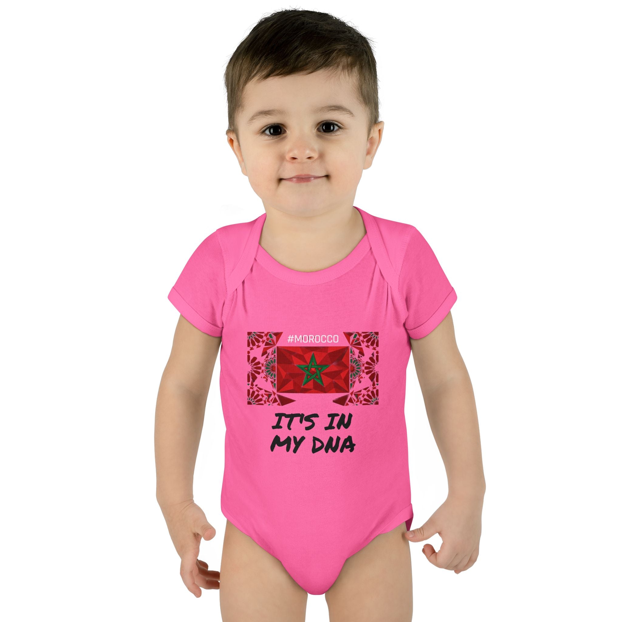 Cute Morocco Flag It's In My DNA Infant Bodysuit | Baby Onesie