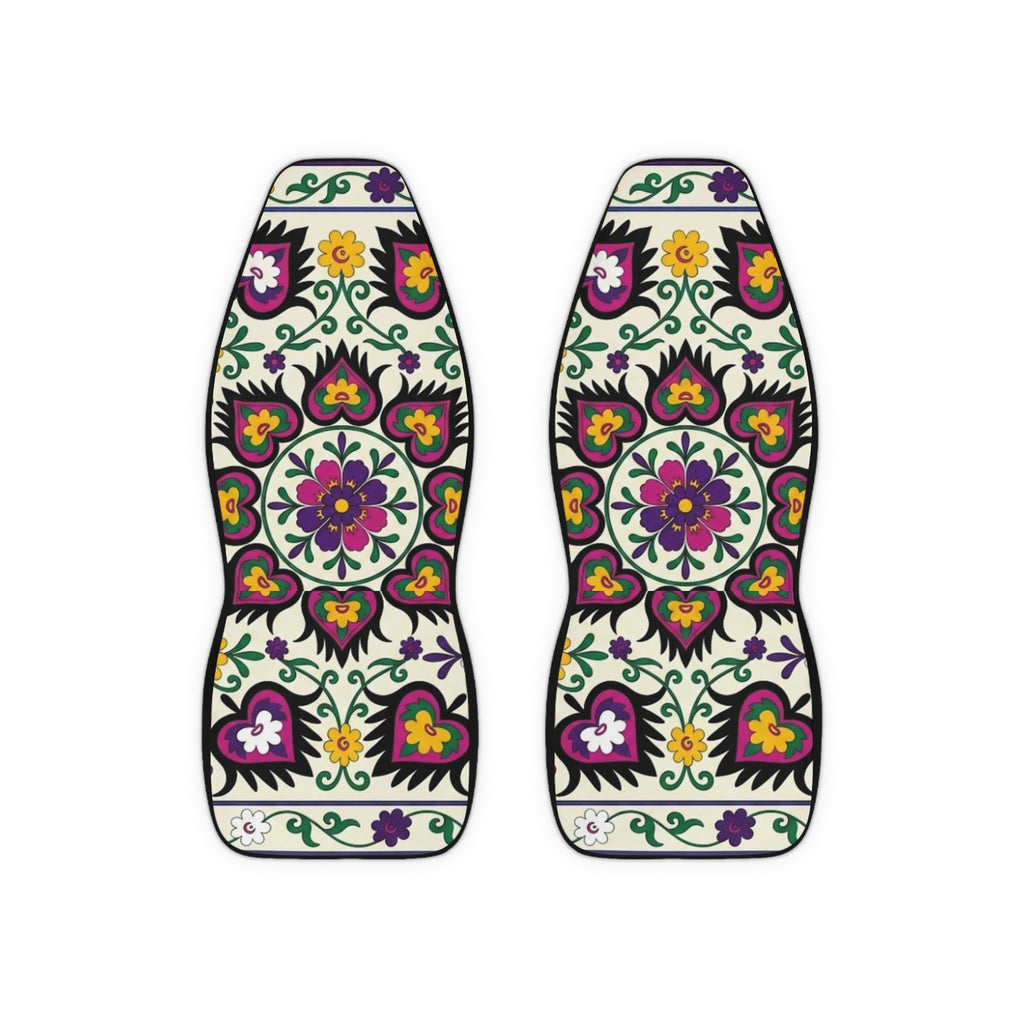 Floral Mandala Pattern Car Seat Covers | Polyester