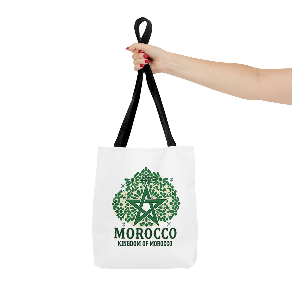 Morocco Star Emblem Tote Bag | Kingdom of Morocco Graphic Tote
