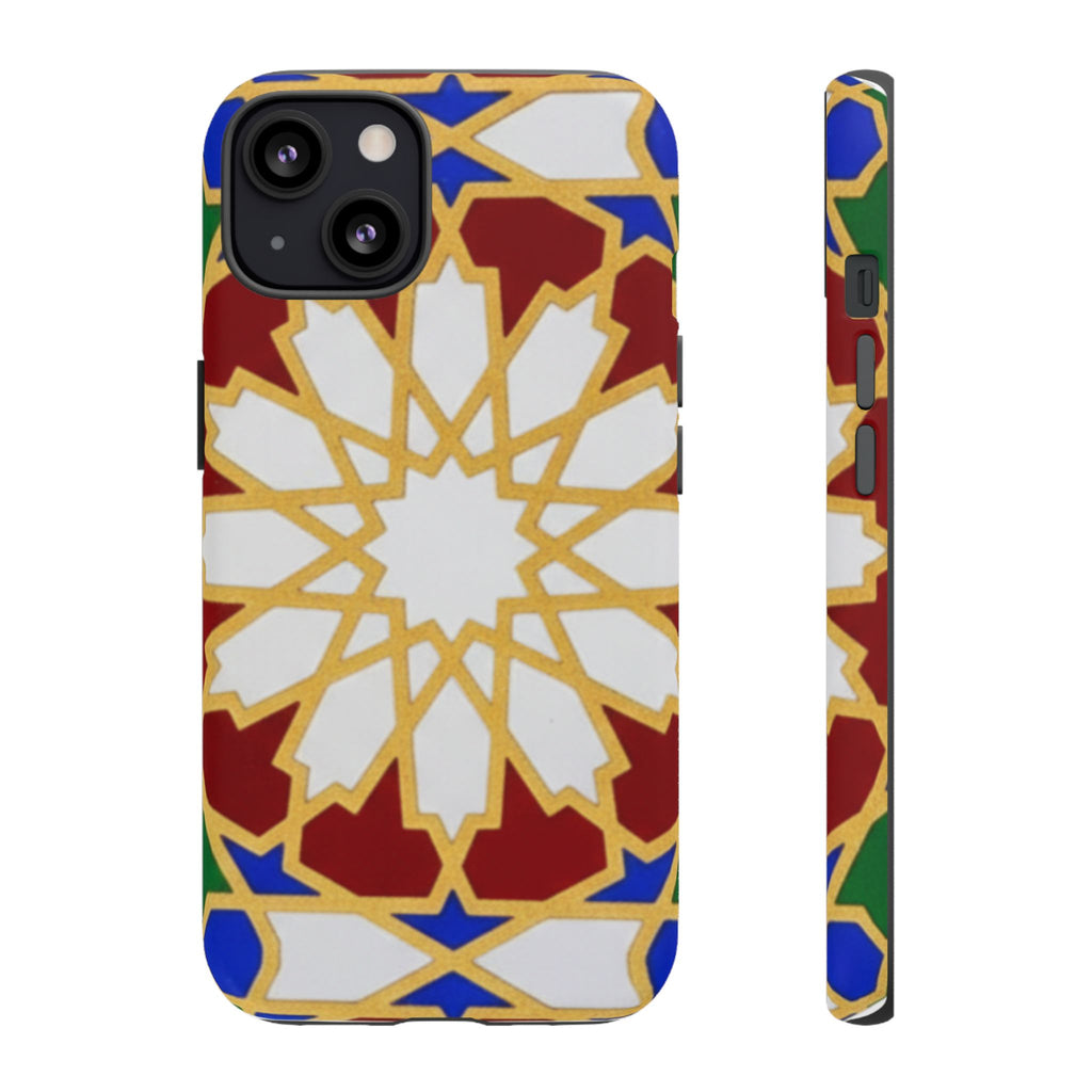 Geometric Moroccan Pattern Tough Case | Colorful Mosaic Phone Cover