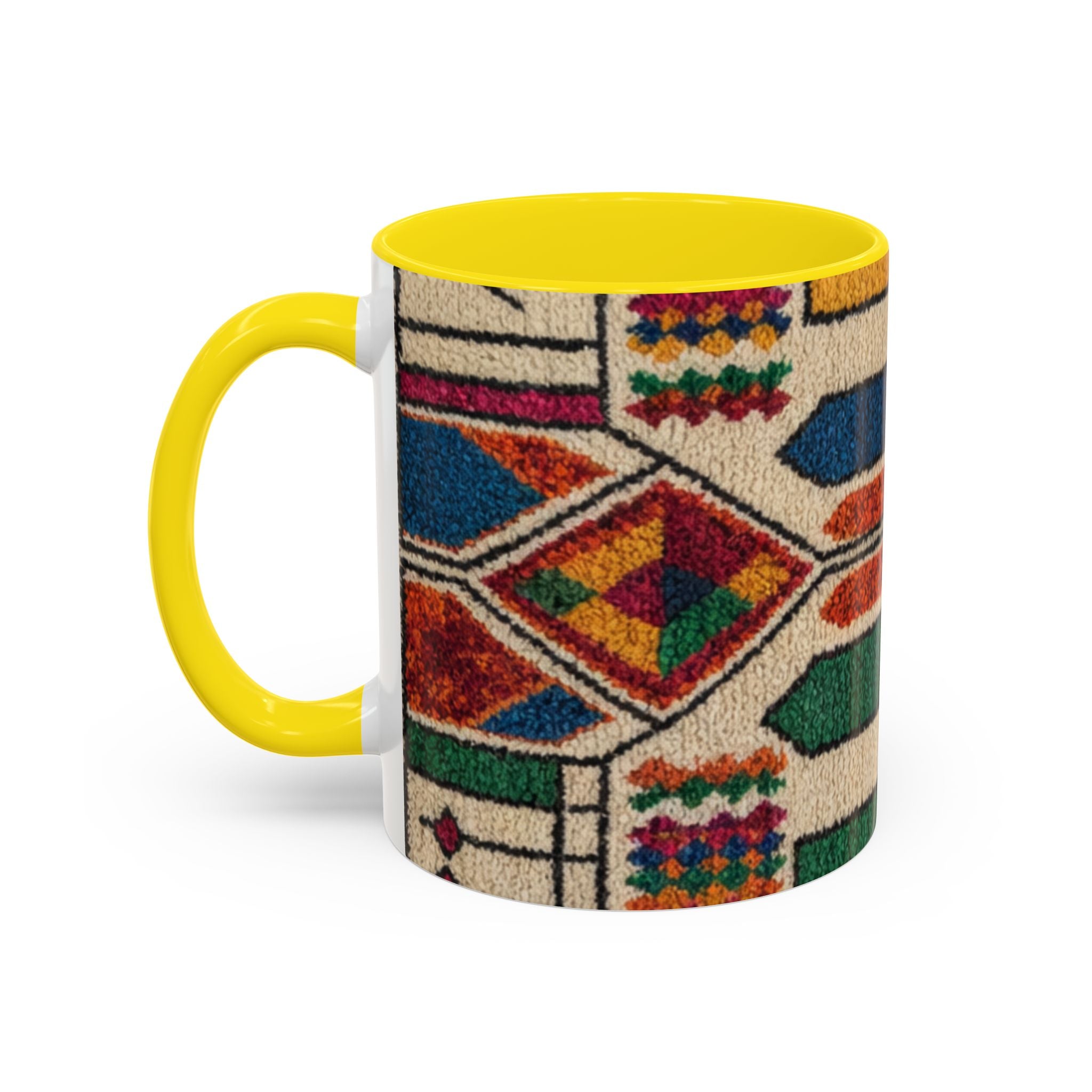 Colorful Geometric Moroccan Pattern Accent Coffee Mug | 11oz or 15oz