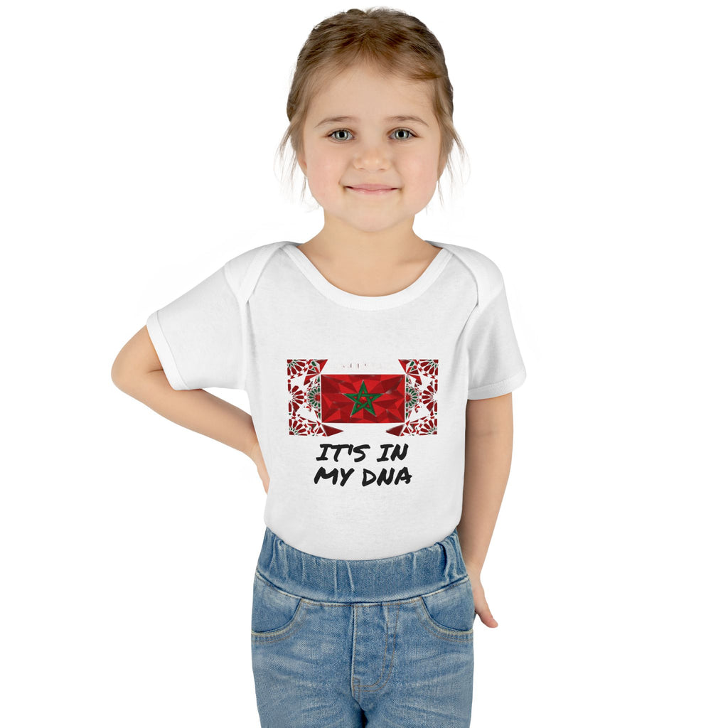 Cute Morocco Flag It's In My DNA Infant Bodysuit | Baby Onesie