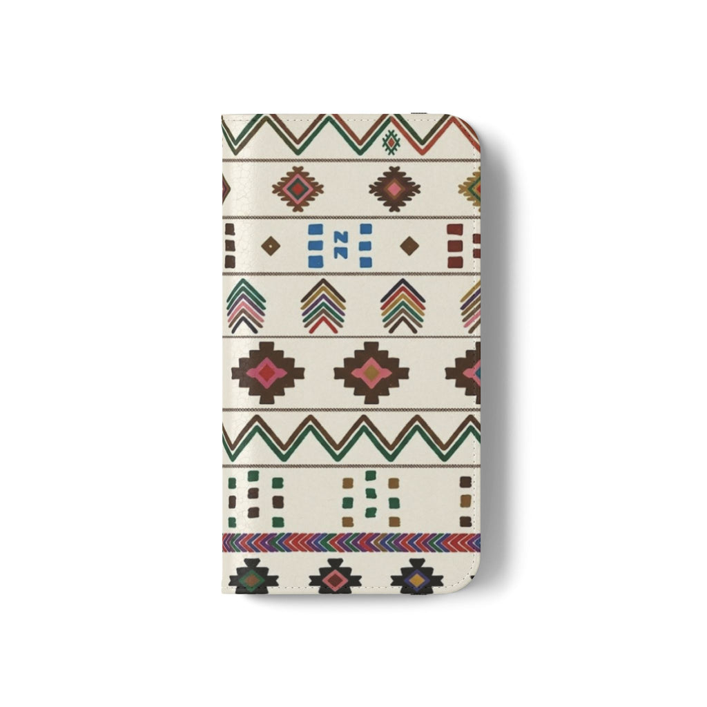Southwestern Aztec Pattern Flip Case | Tribal Phone Wallet, Card Slots