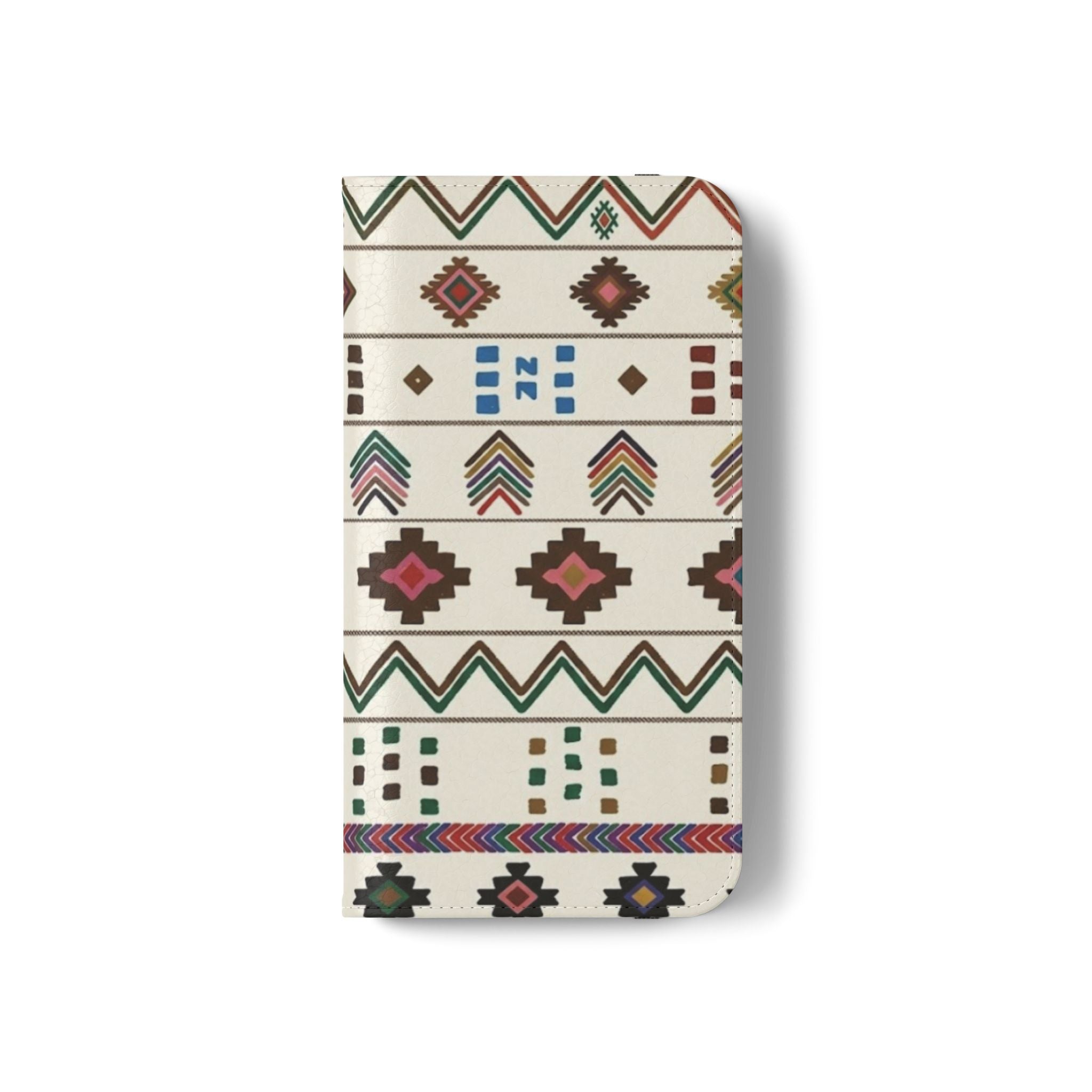Southwestern Aztec Pattern Flip Case | Tribal Phone Wallet, Card Slots