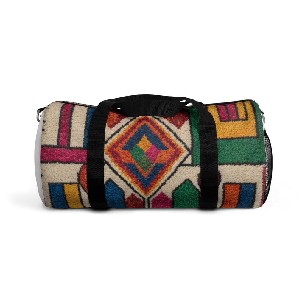 Colorful Geometric Pattern Duffel Bag | Aztec-Inspired Travel Gear