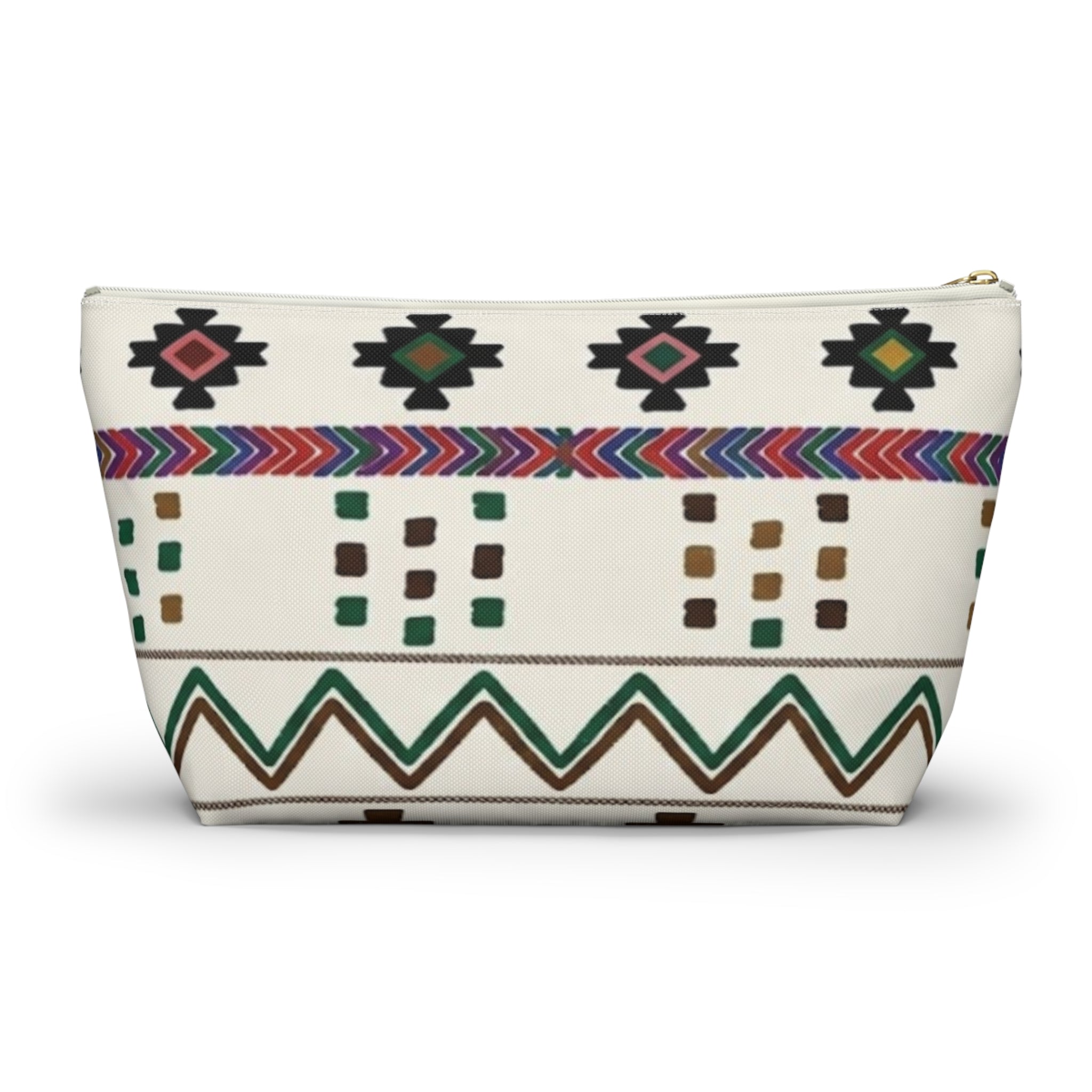 Boho Aztec Pattern Accessory Pouch | TBottom Makeup Bag