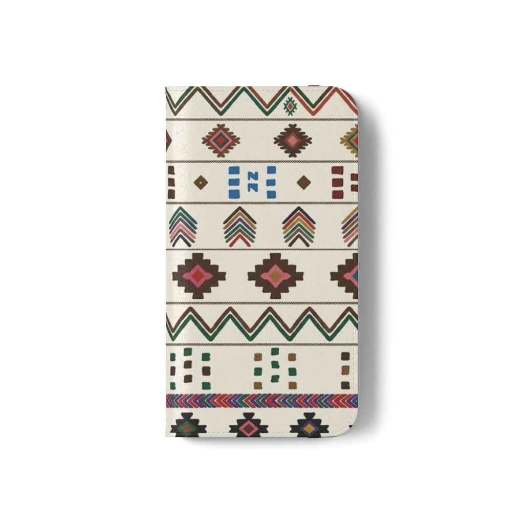 Southwestern Aztec Pattern Flip Case | Tribal Phone Wallet, Card Slots