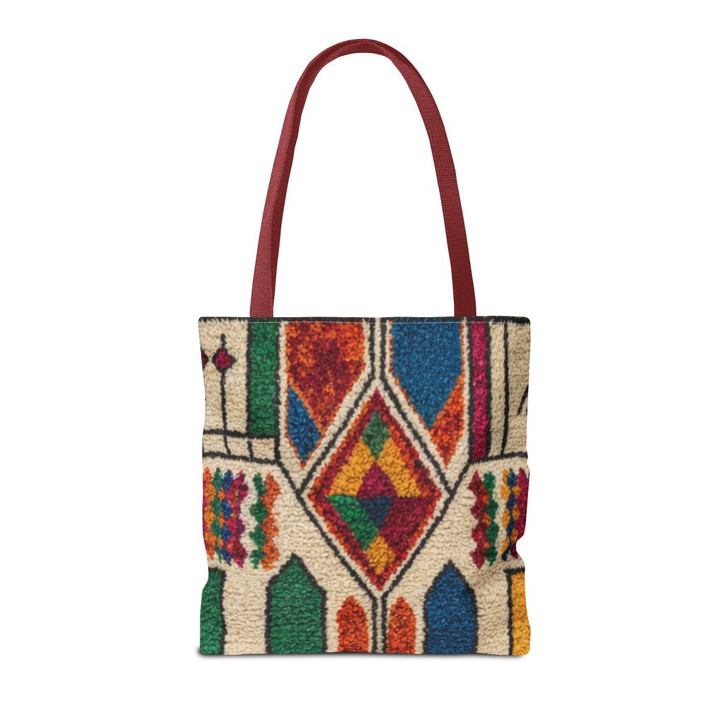 Colorful Geometric Kilim Pattern Tote | Boho Aztec Tribal Bag