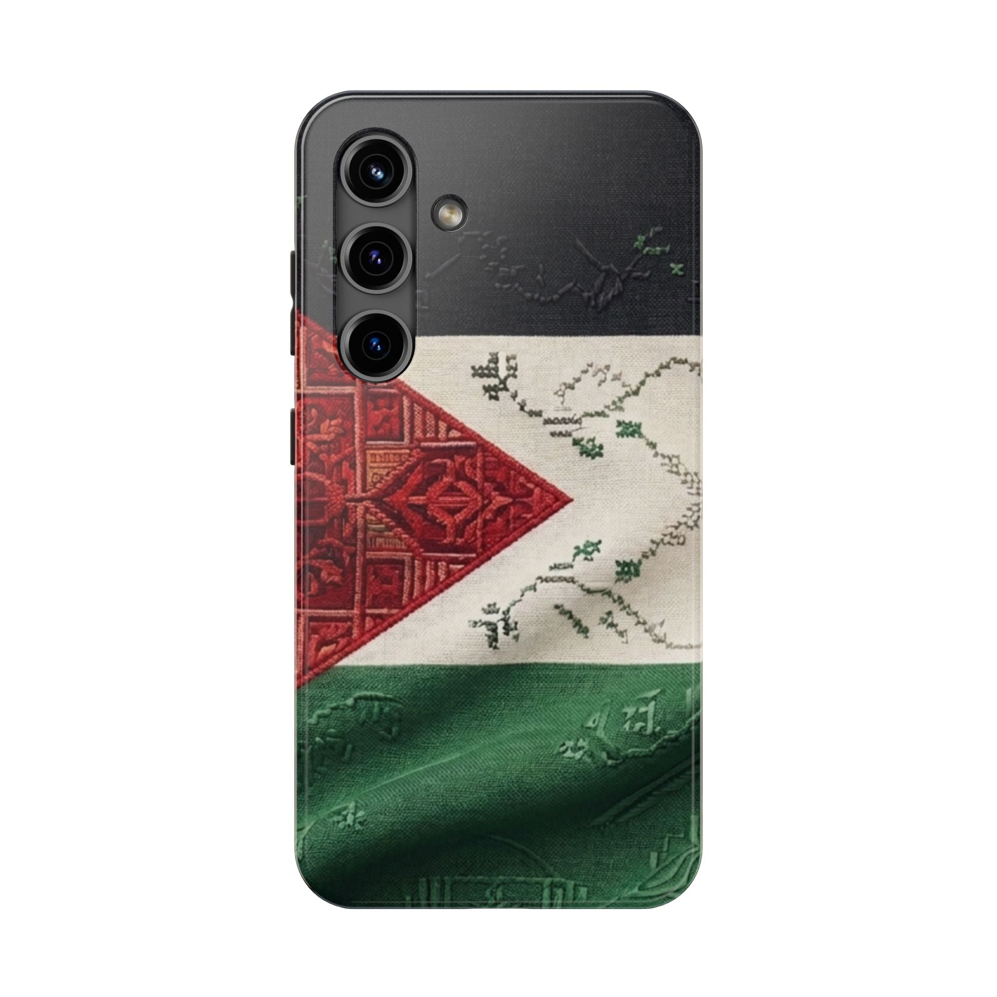 Palestine Flag Pattern Tough Phone Case | Palestine Textile Design