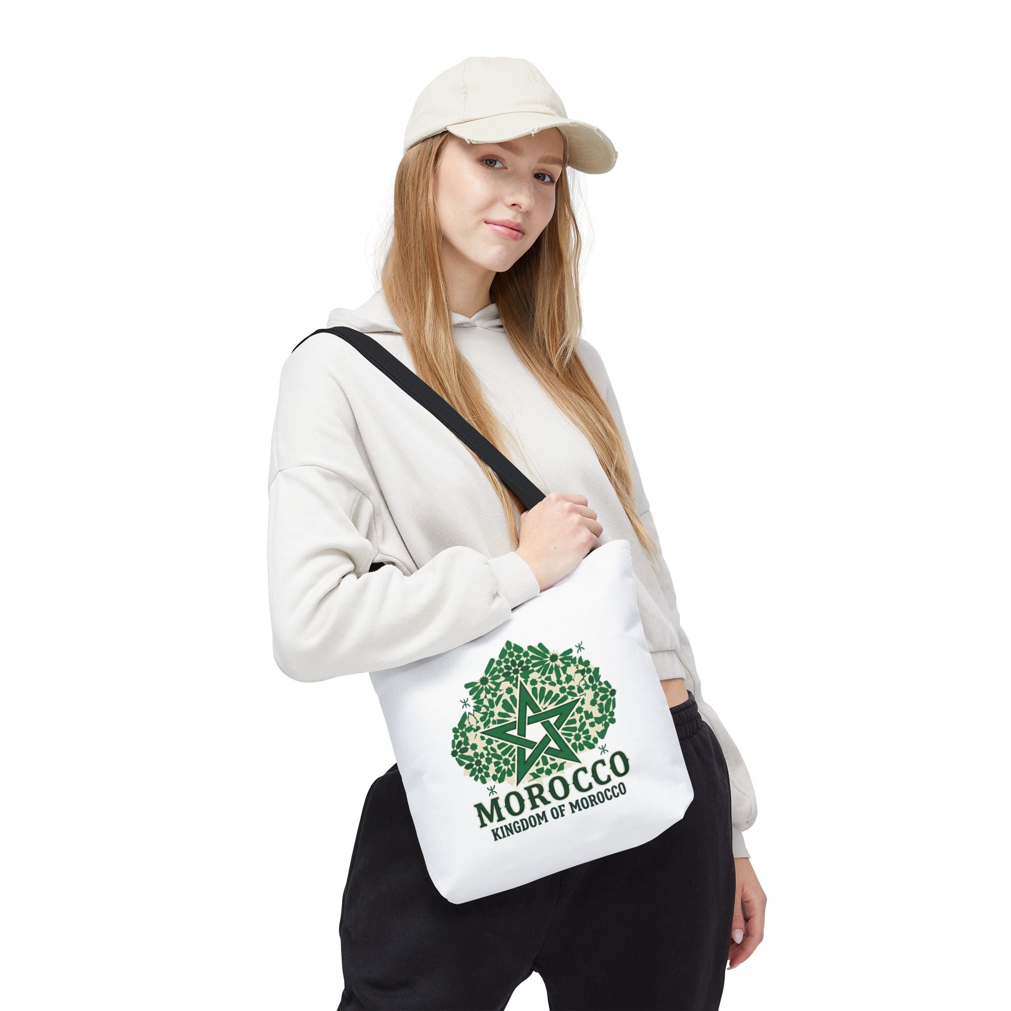 Morocco Star Emblem Tote Bag | Kingdom of Morocco Graphic Tote
