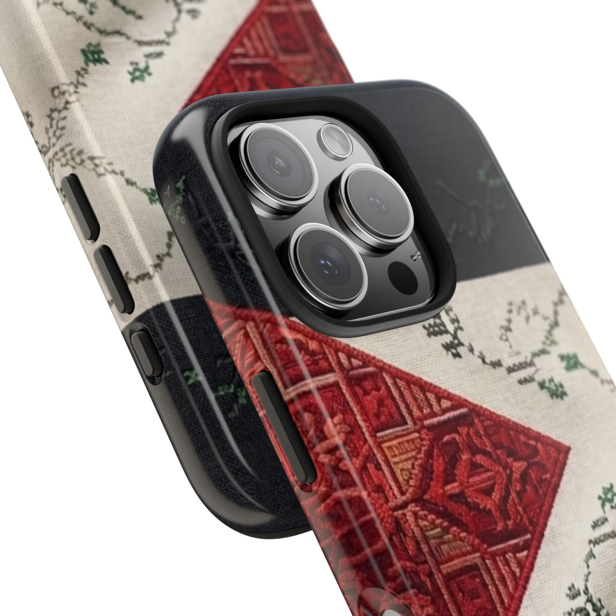 Palestine Flag Pattern Tough Phone Case | Palestine Textile Design