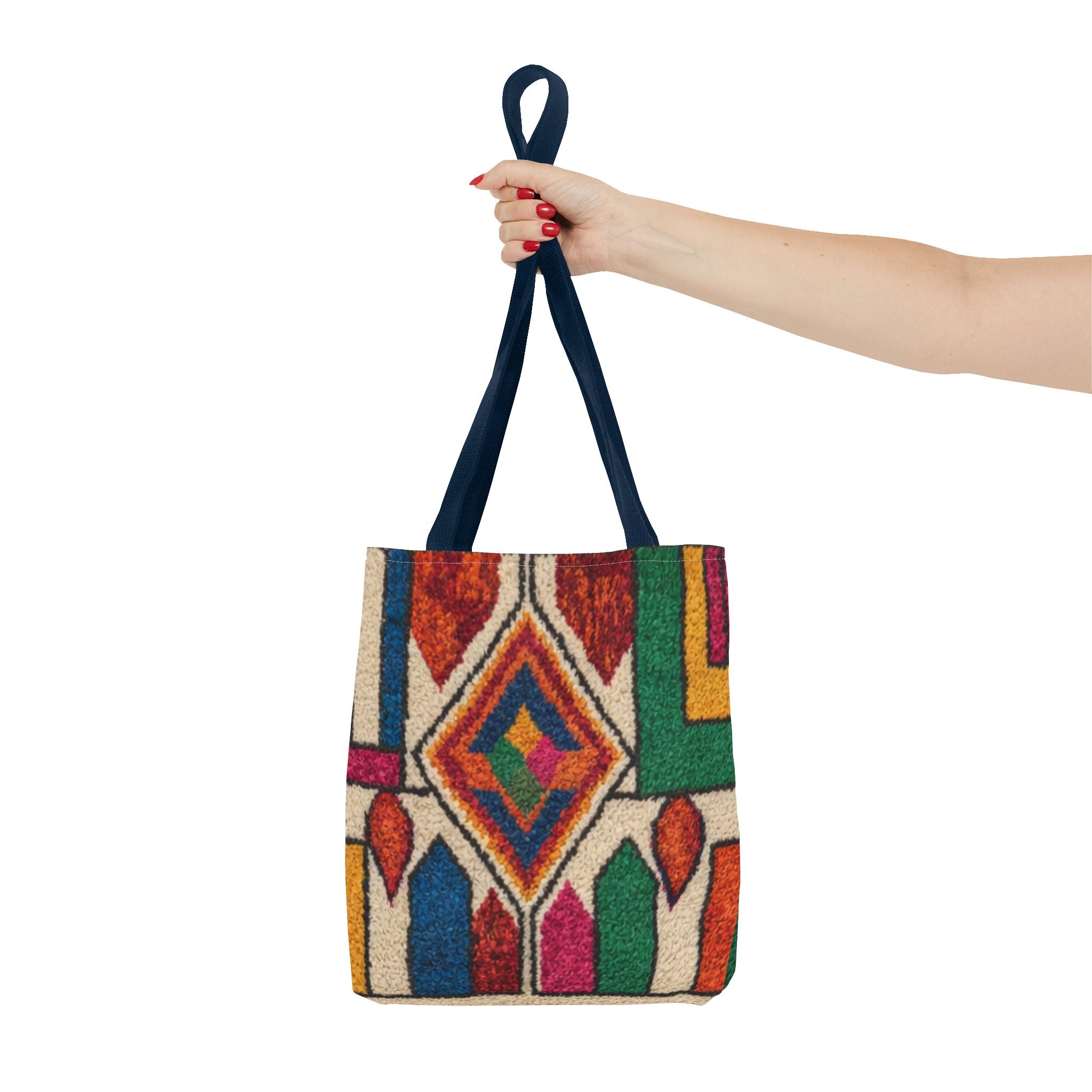 Colorful Geometric Kilim Pattern Tote | Boho Aztec Tribal Bag
