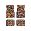 Colorful Kilim Diamond Pattern Car Mats | Set of 4