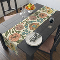 Vintage Floral Spring Table Runner | Poppy & Rose Botanical Design