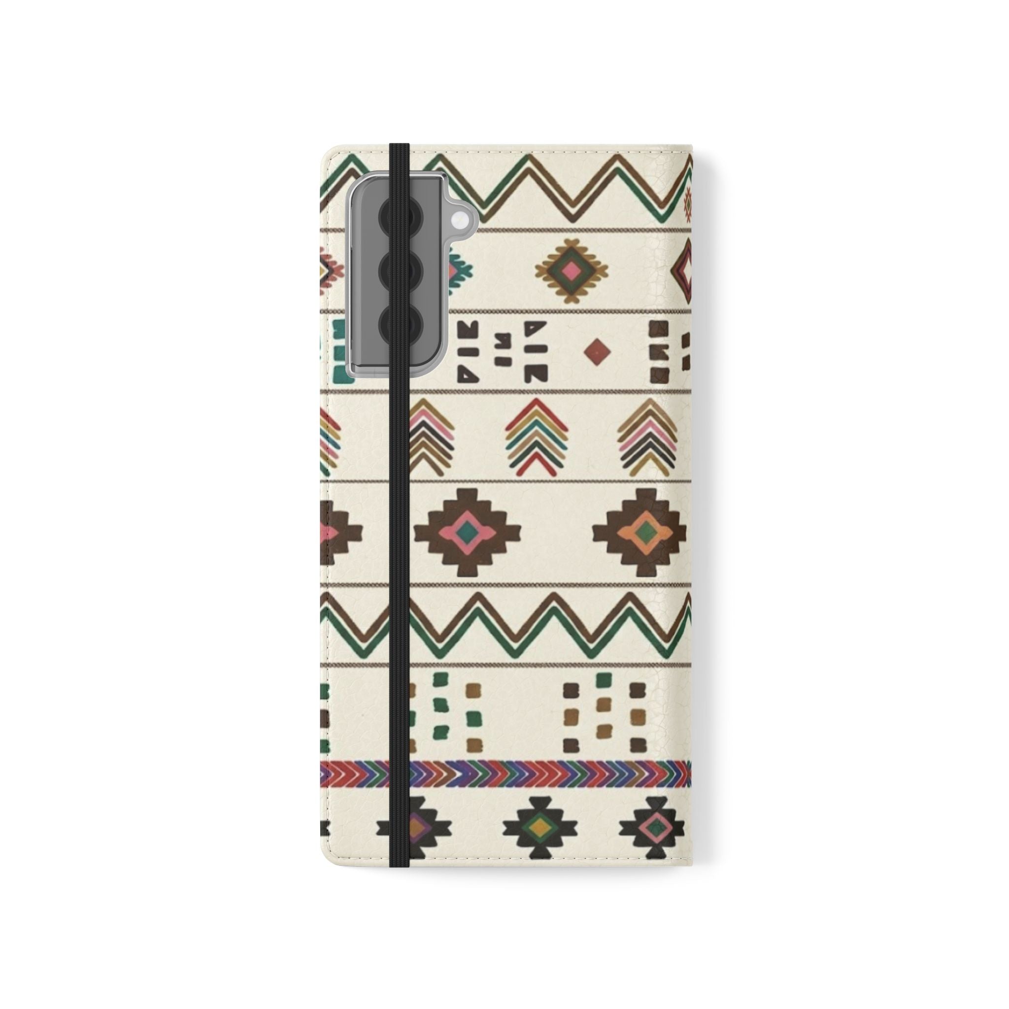 Southwestern Aztec Pattern Flip Case | Tribal Phone Wallet, Card Slots